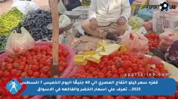 قفزة سعر كيلو التفاح المصري إلى 40 جنيهًا اليوم الخميس 7 أغسطس 2025.. تعرف على أسعار الخضر والفاكهة في الأسواق